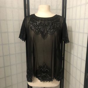 Express Sequined Sheet Top